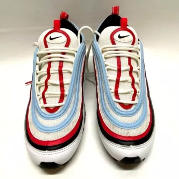Nike Air Max 97 Gundam Men's USA 10 White University Red Blue CW6986-100 GUC/EUC - Picture 3 of 16